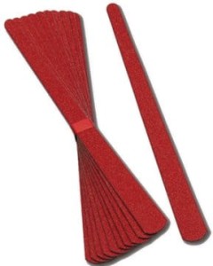 Zestaw papierowych pilników do paznokci wielokrotnego użytku 10szt. długości 15cm ref. 1042/10 B