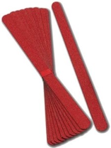 Zestaw papierowych pilników do paznokci wielokrotnego użytku 10szt. długości 17cm ref. 1042/10 C
